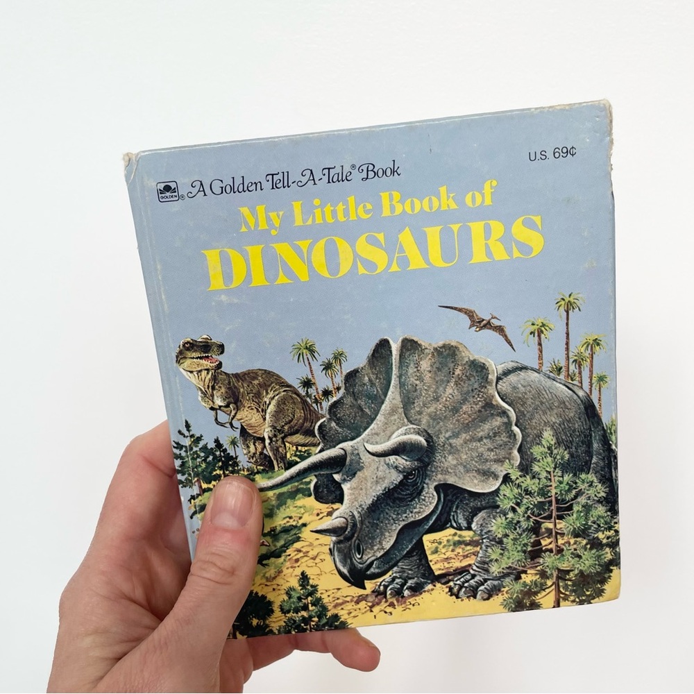 Vintage Golden Books “My Little Book of Dinosaurs” 🦕🦖